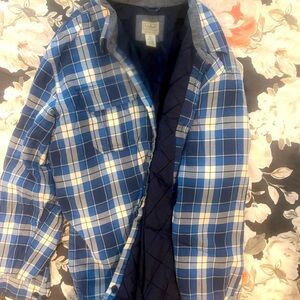 Men’s LL Bean lined shirt jacket